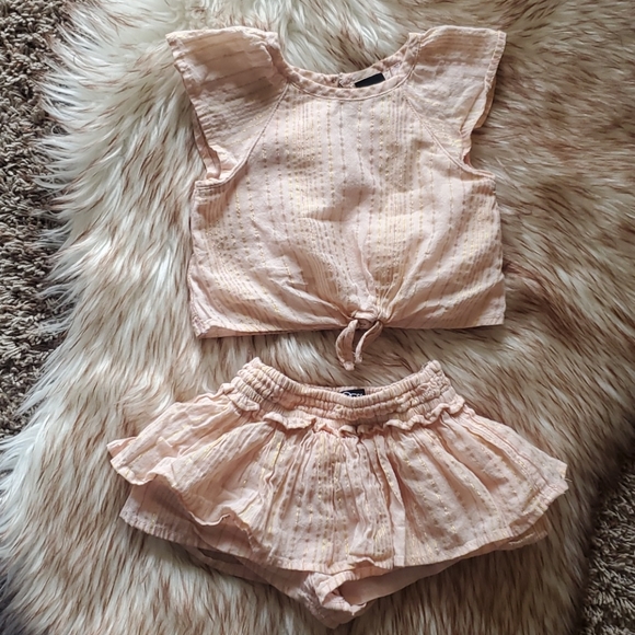 art class Other - Art Class 12 Month Shirt Skirt Set Pink Gold